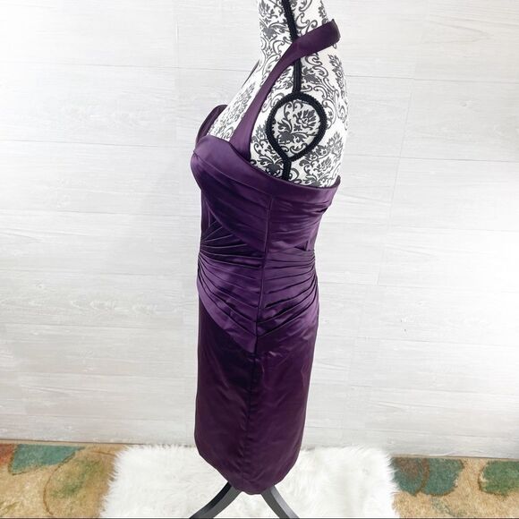 Zac Posen Truly Satin Sweetheart Bodycon Dress - Picture 6 of 7